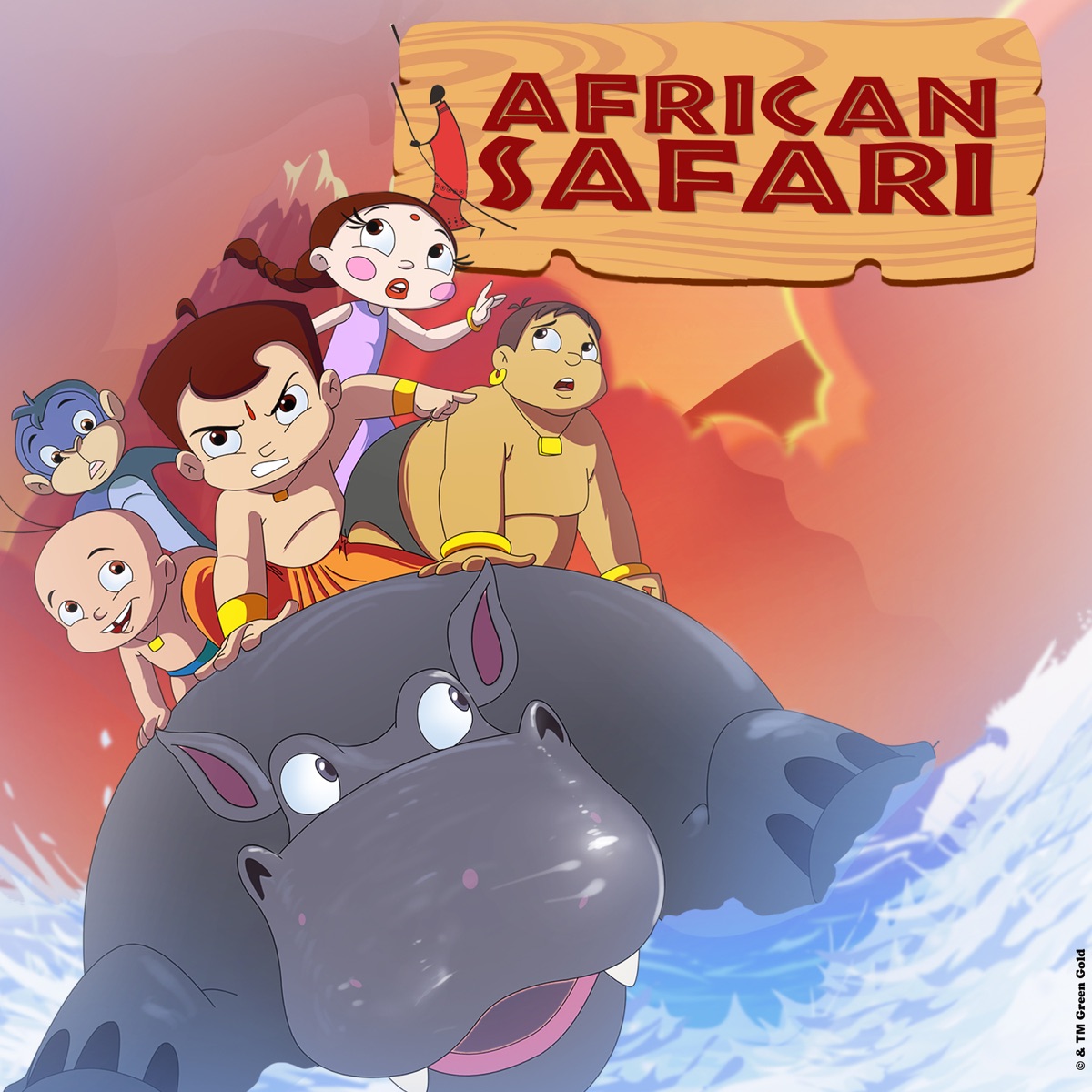 Chhota Bheem African Safari - Single by Chhota Bheem, Naresh Kumaran & Manoj album cover
