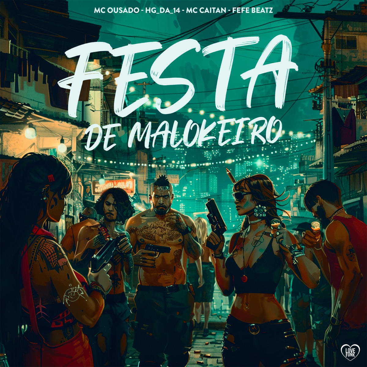 Festa de Malokeiro (feat. HG_Da_14 & Mc CAITAN) - Single by Mc Ousado & Fefe Beatz album cover