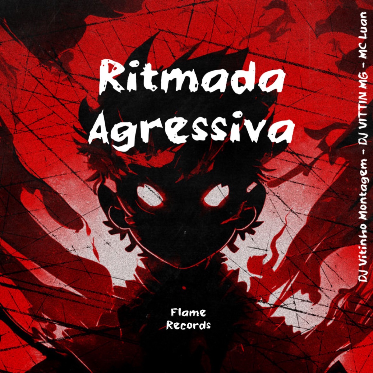 RITMADA AGRESSIVA - Single by DJ VITTIN MG, Vitinho Montagem & Mc Luan album cover