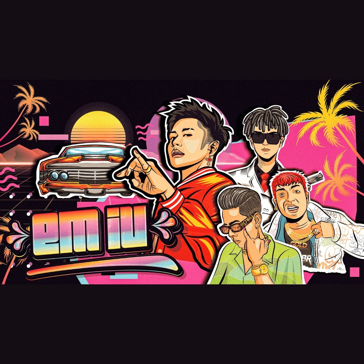 Em iu - Single by Ricky Star, Andree Right Hand, Wxrdie, Bình Gold & 2pillz album cover