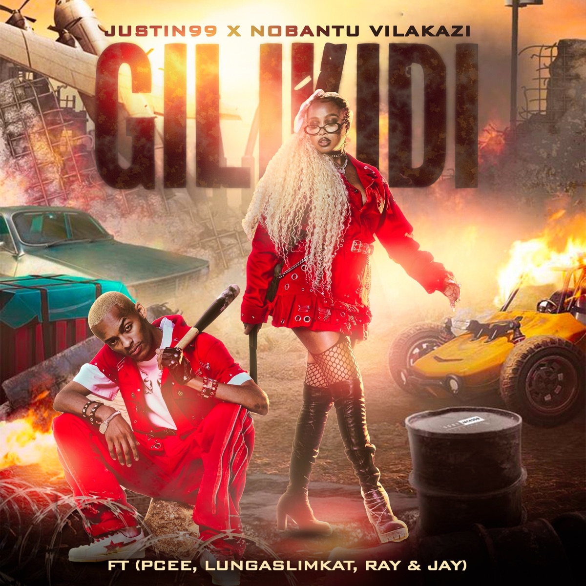 Gilikidi (feat. Pcee, LungaSlimKat, Ray & Jay) - Single by Justin99 & Nobantu Vilakazi album cover