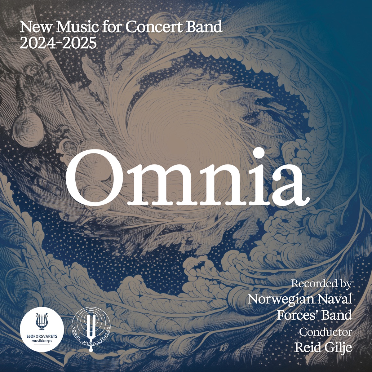 Omnia - New Music for Concert Band 2024-2025 by Reid Gilje & Norwegian Naval Forces' Band album cover