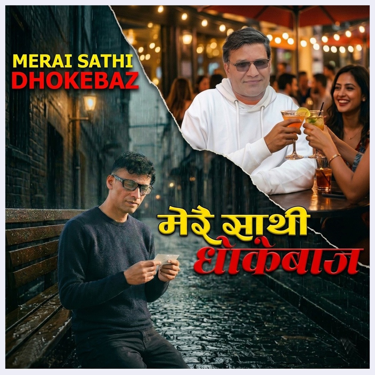 MERAI SATHI DHOKEBAZ - Single by Rajiv Shah album cover