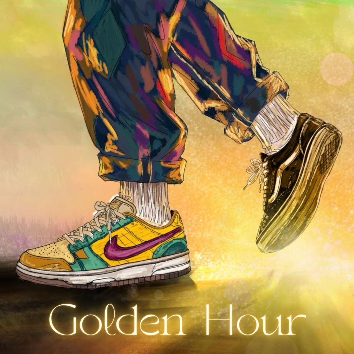 Golden Hour (feat. Hrithik Anand) - Single by Akhil Ramachandran, Kevin Soney & copiedthecat album cover
