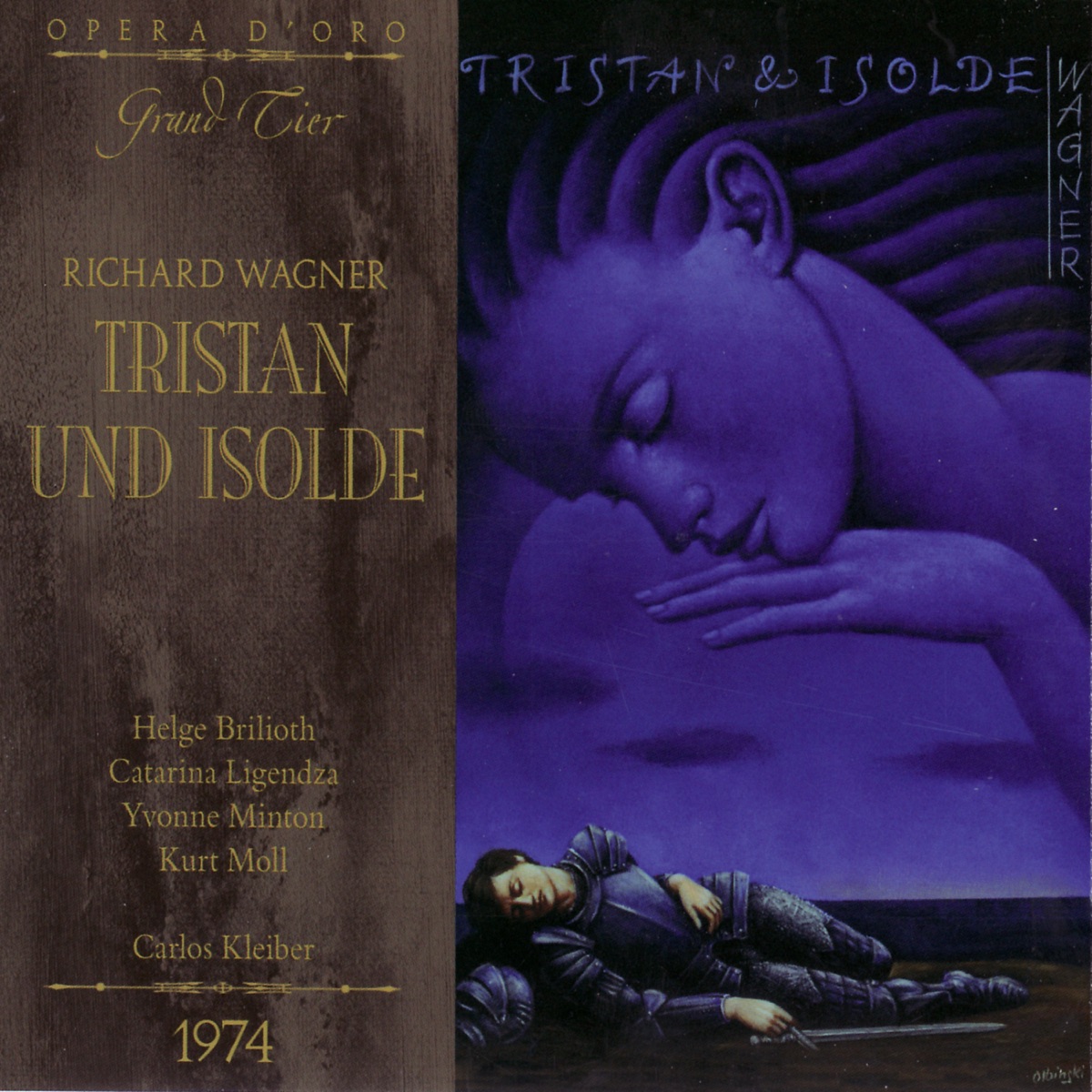 Wagner: Tristan Und Isolde by Carlos Kleiber, Catarina Ligendza, Helge Brilioth, Kurt Moll & Yvonne Minton album cover