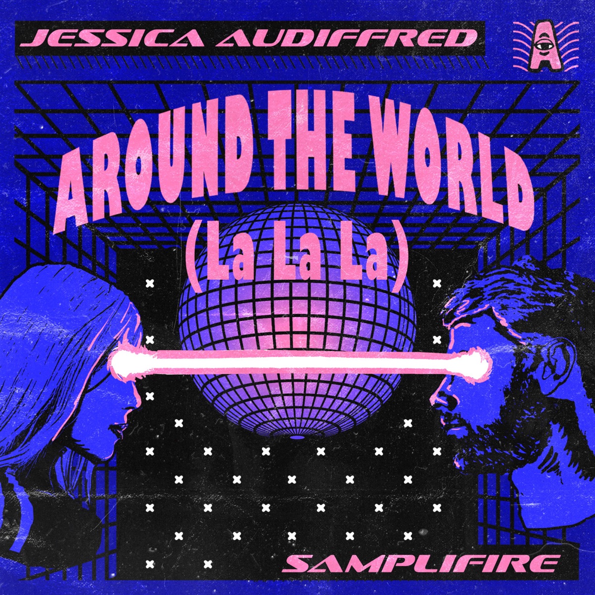 Around The World (La La La) - Single by Jessica Audiffred & SampliFire album cover