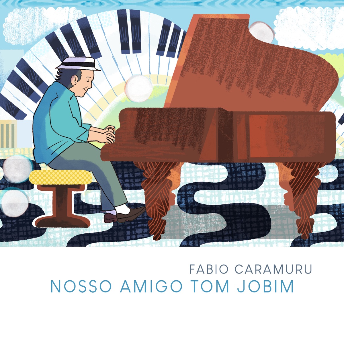 Nosso Amigo Tom Jobim - Single by Fábio Caramuru, Francine Lobo & Vânia Bastos album cover