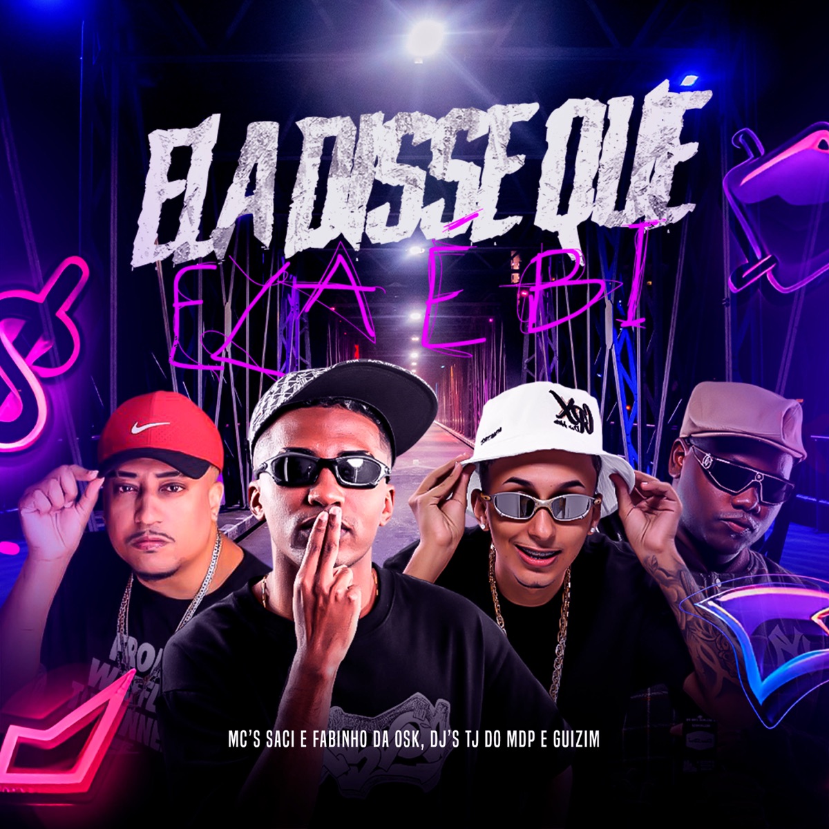 Ela Disse que Ela é BI (feat. Mc Fabinho da Osk) - Single by Dj TJ Do MDP, MC Saci & dj guizim album cover