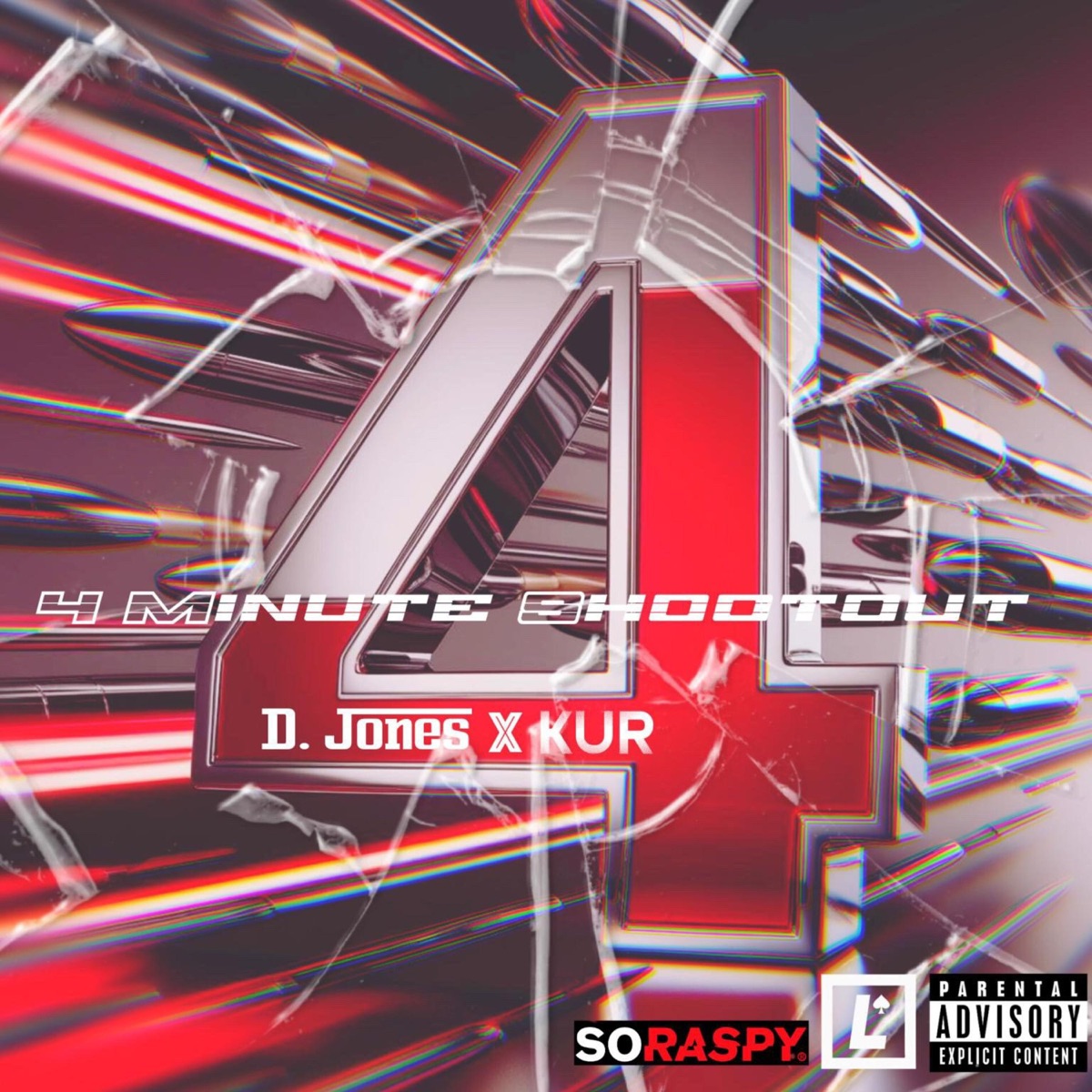 4 Min. Shootout (feat. Kur) - Single by D. Jones album cover artwork
