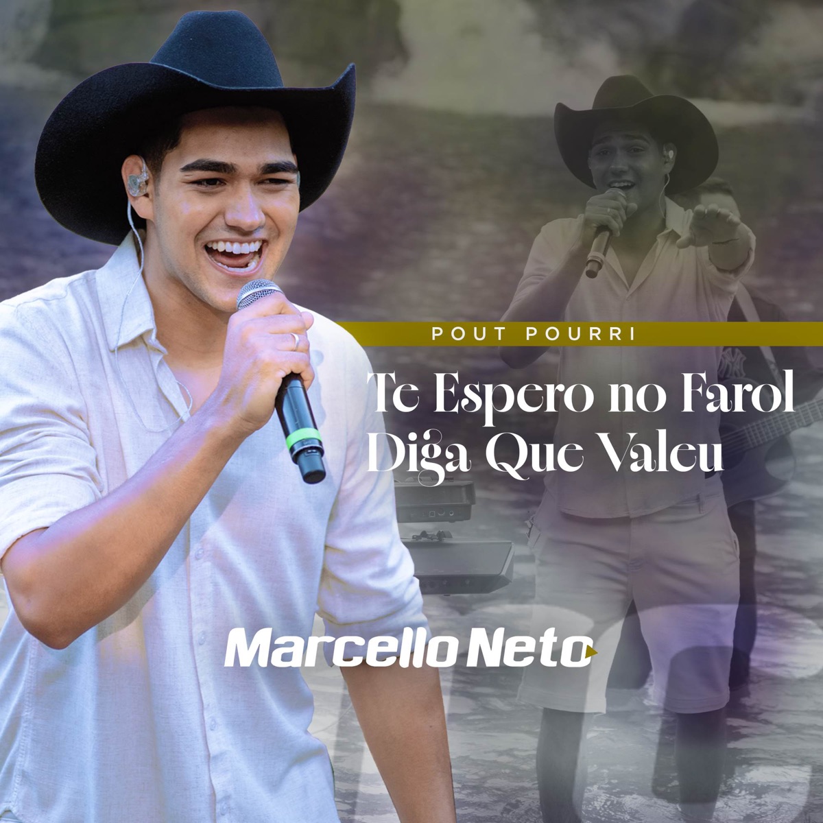 Pout-Pourri Axé: Te Espero no Farol / Diga Que Valeu (Ao Vivo) - Single by Marcello Neto album cover