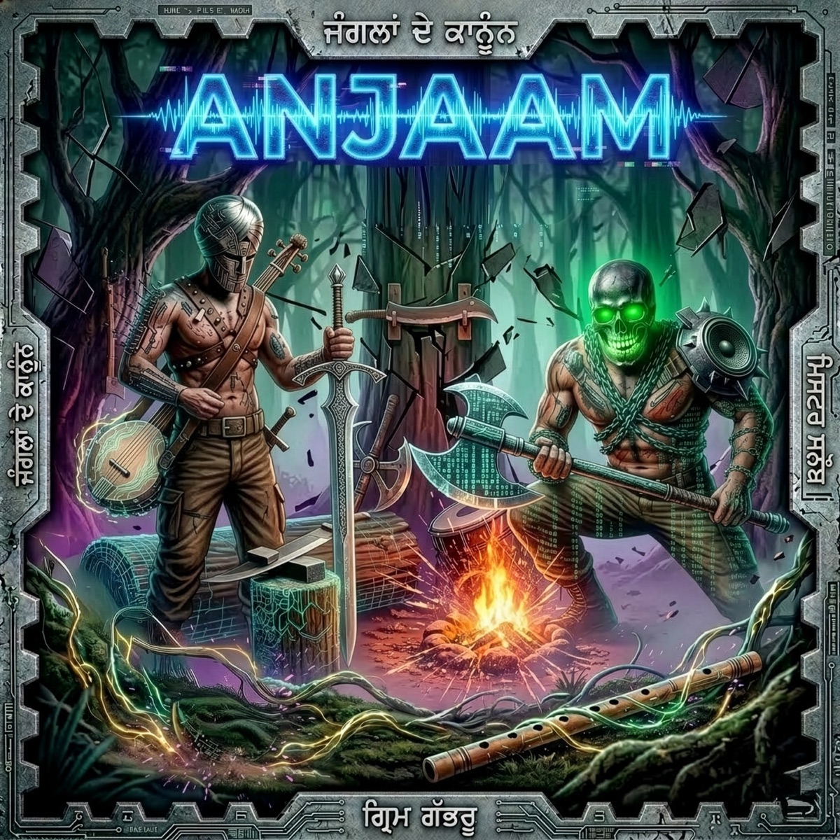Anjaam - Single by Grim Gabru, Mr. Snob & Trumpcard album cover
