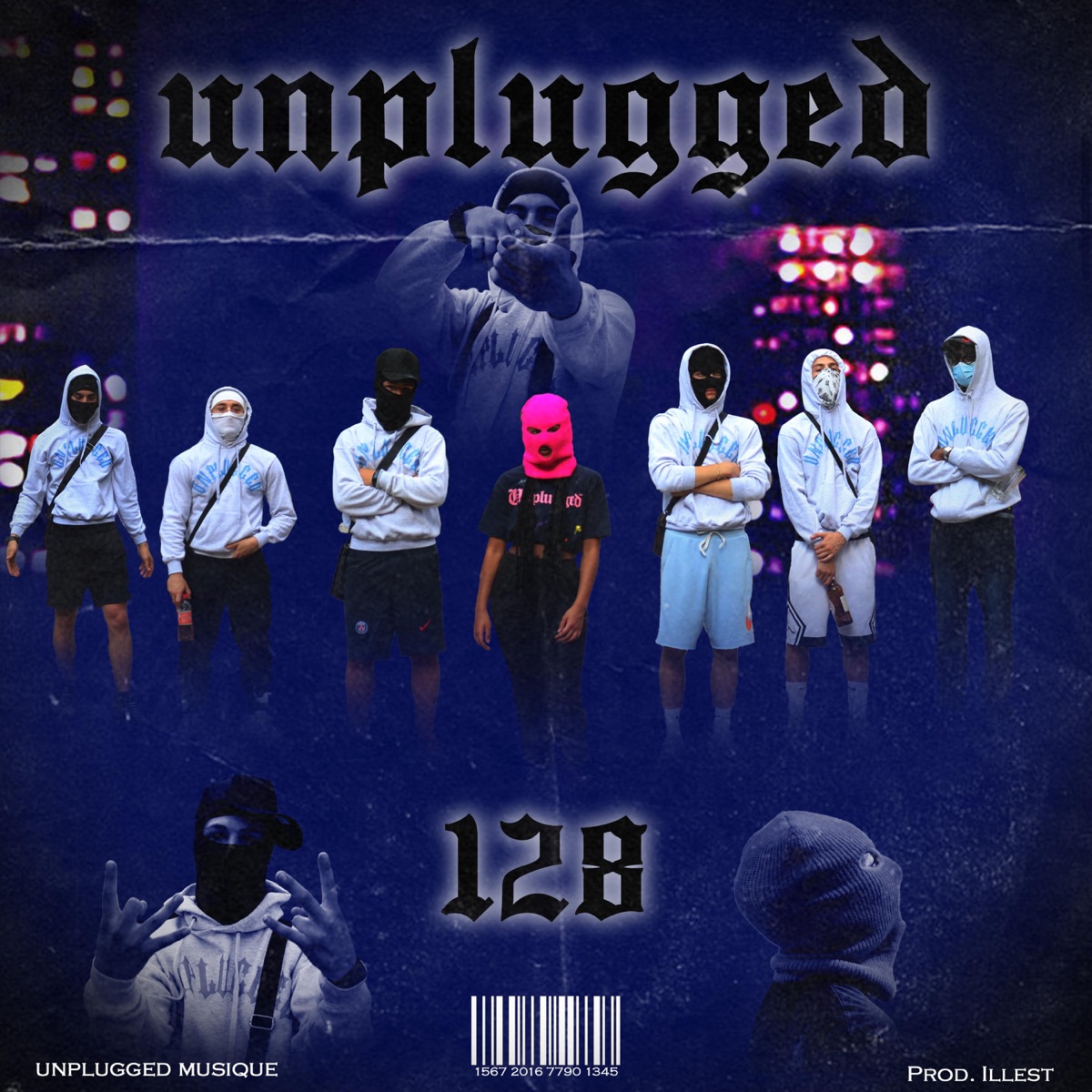 UNPLUGGED 128, part.1 (feat. Deiv DNA, H, Nik DNA, Yama Seven, Zini DNA & Lil Roh) - Single by Unplugged Musique album cover