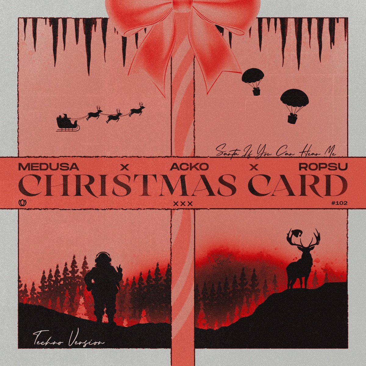 Christmas Card (Santa If You Can Hear Me) [Techno Remix] - Single by Medusa, Acko & Ropsu album cover