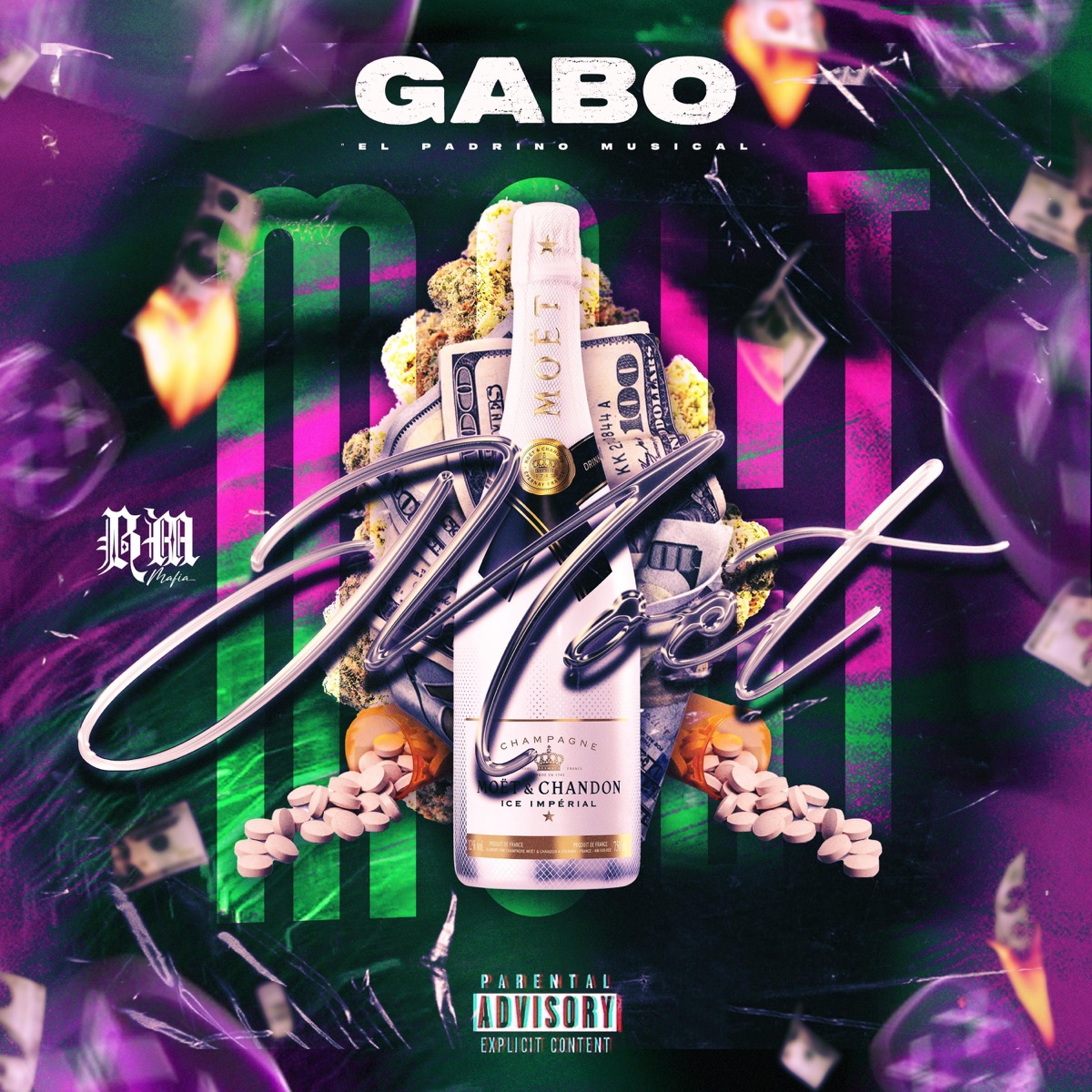 Moët - Single by Gabo El Padrino Musical album cover