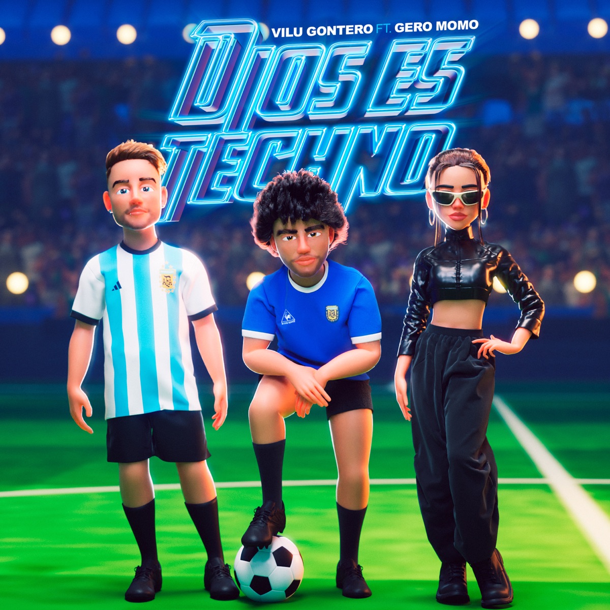 Dios Es Techno - Single by Vilu Gontero & MoMo album cover