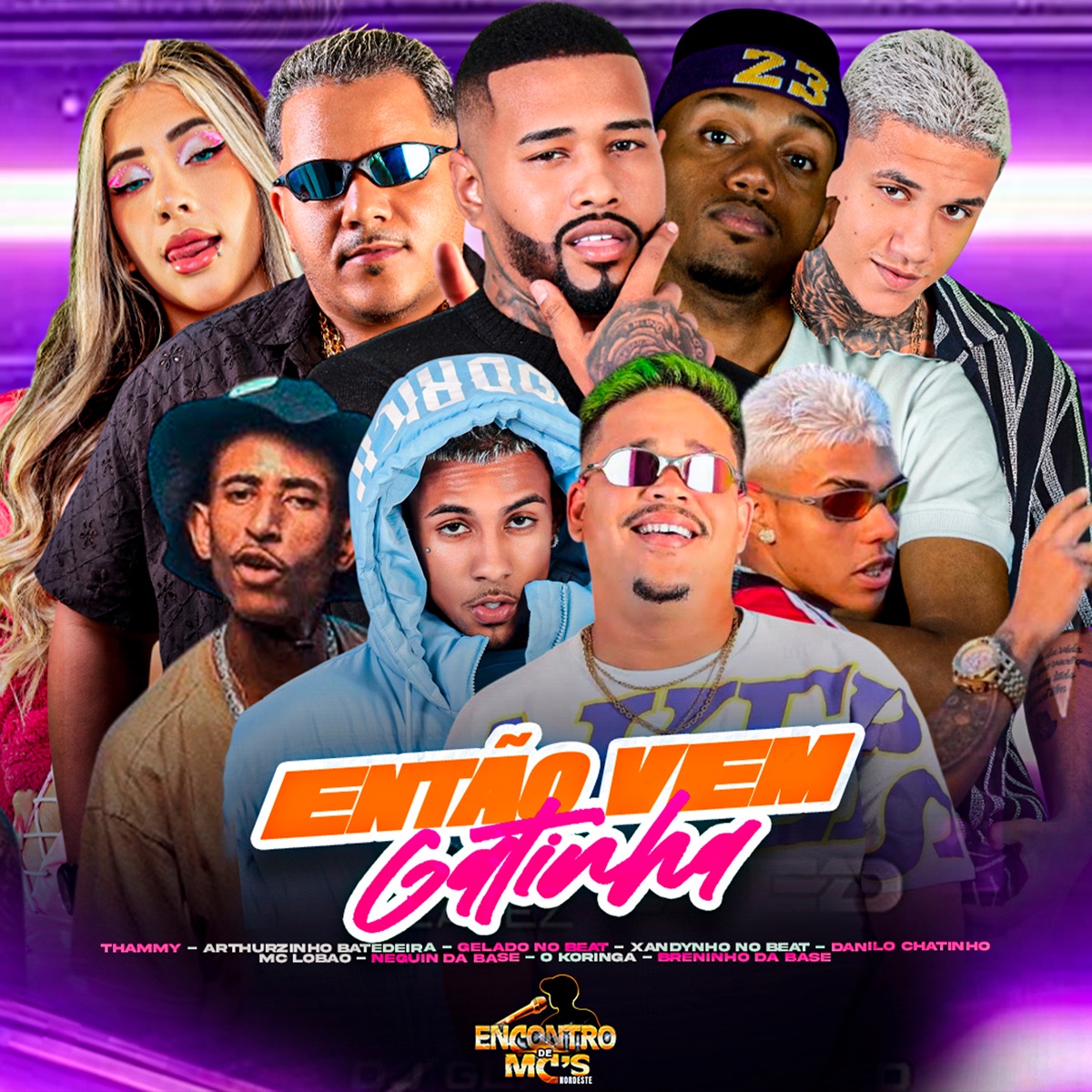 Então Vem Gatinha (feat. O koringa, Breninho da Base, Gelado No Beat, Thammy & MC Lobão) - Single by Xandynho no Beat, Arthuzinho Batedeira, Danilo Chatinho & Neguin da Base album cover