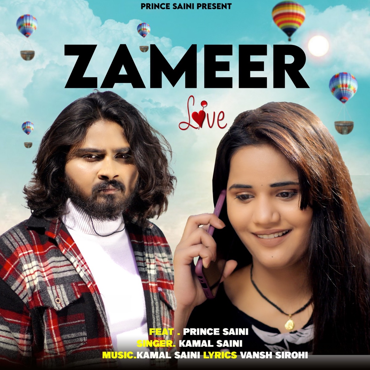 Zameer - Single by Kamal Saini & Prince Saini album cover
