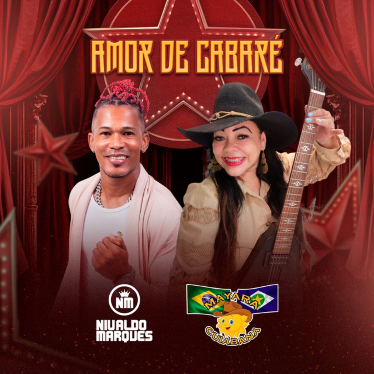 Amor de Cabaré - Single by Nivaldo Marques & Mayara Cuiabana album cover