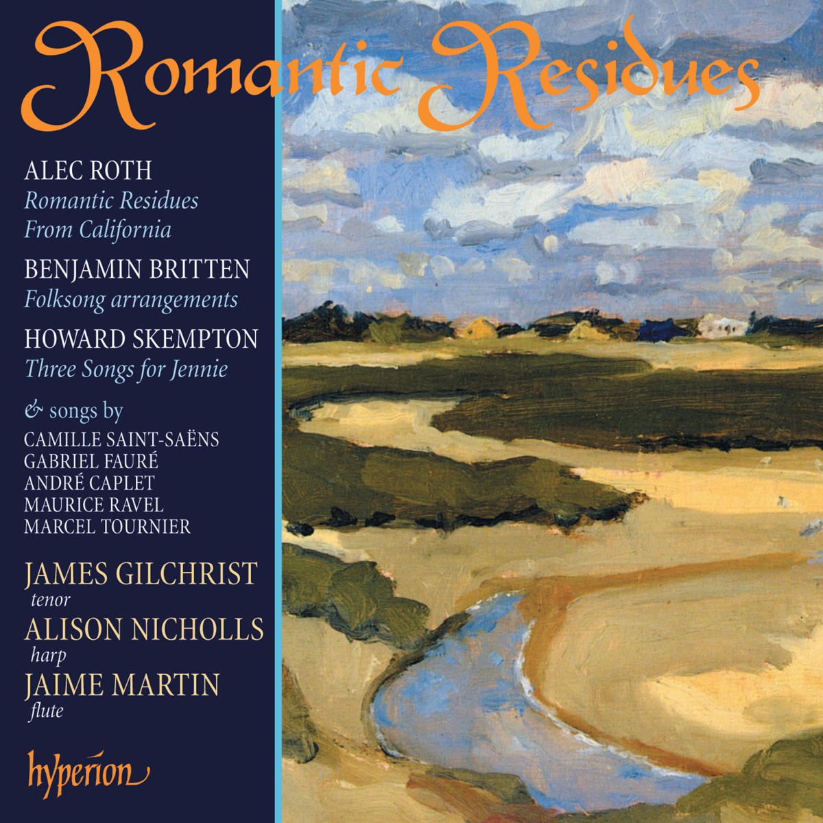 Romantic Residues: Songs for Tenor & Harp by James Gilchrist & Alison Nicholls album cover