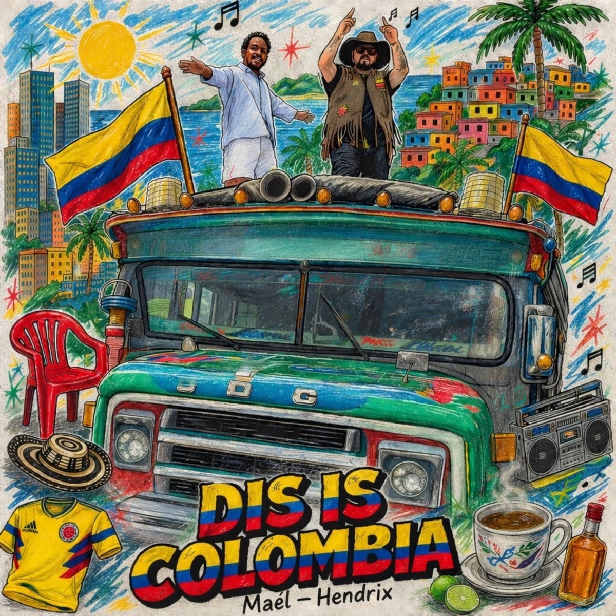 Dis Is Colombia (feat. Hendrix) - Single by MAÉL album cover