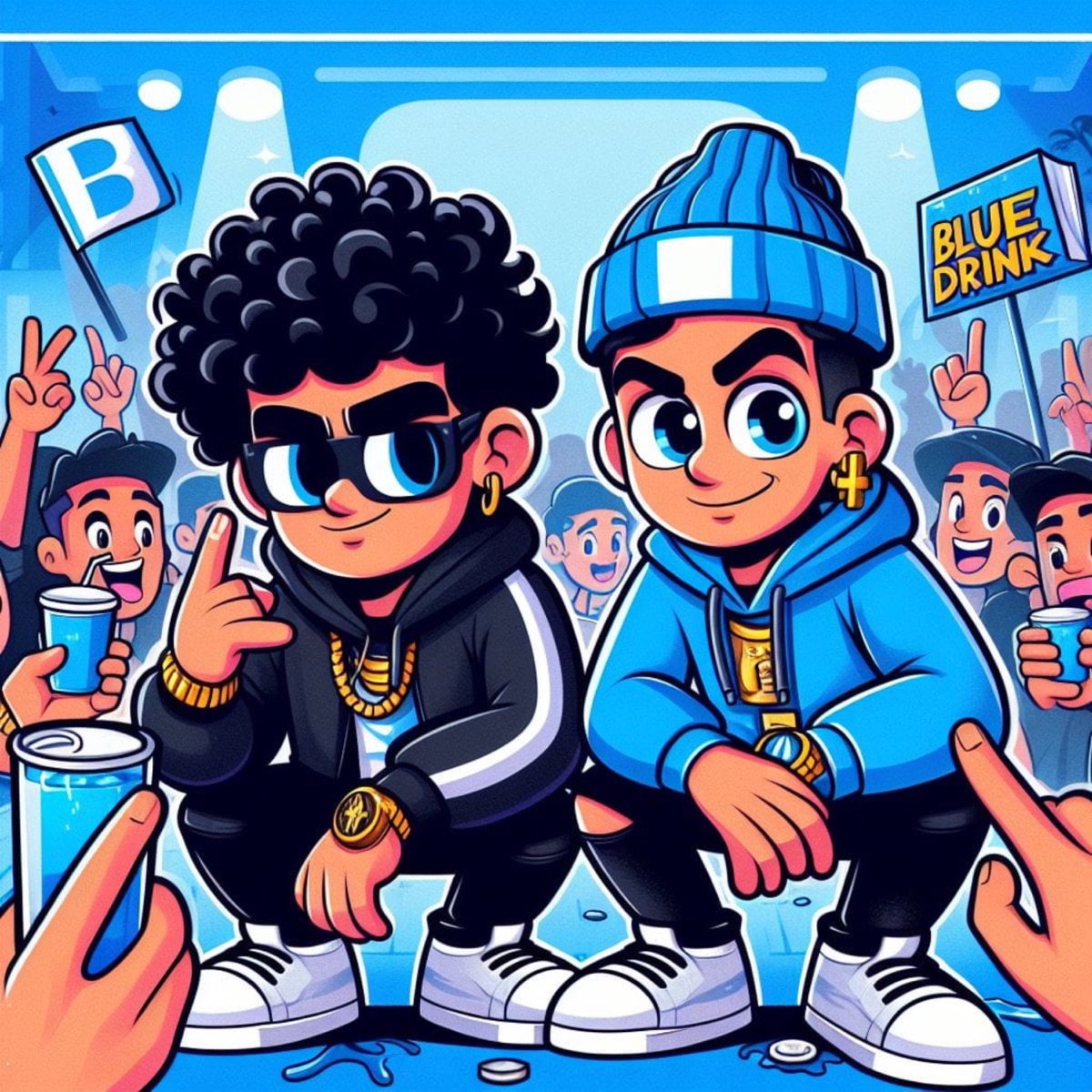 Drink azul (feat. Theyzi) - Single by RealRey album cover
