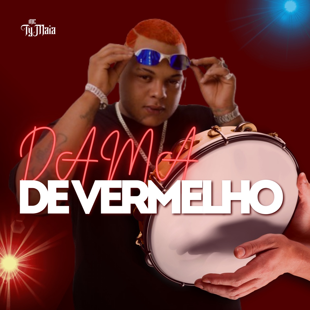 Dama de Vermelho - Single by MC Tymaia album cover