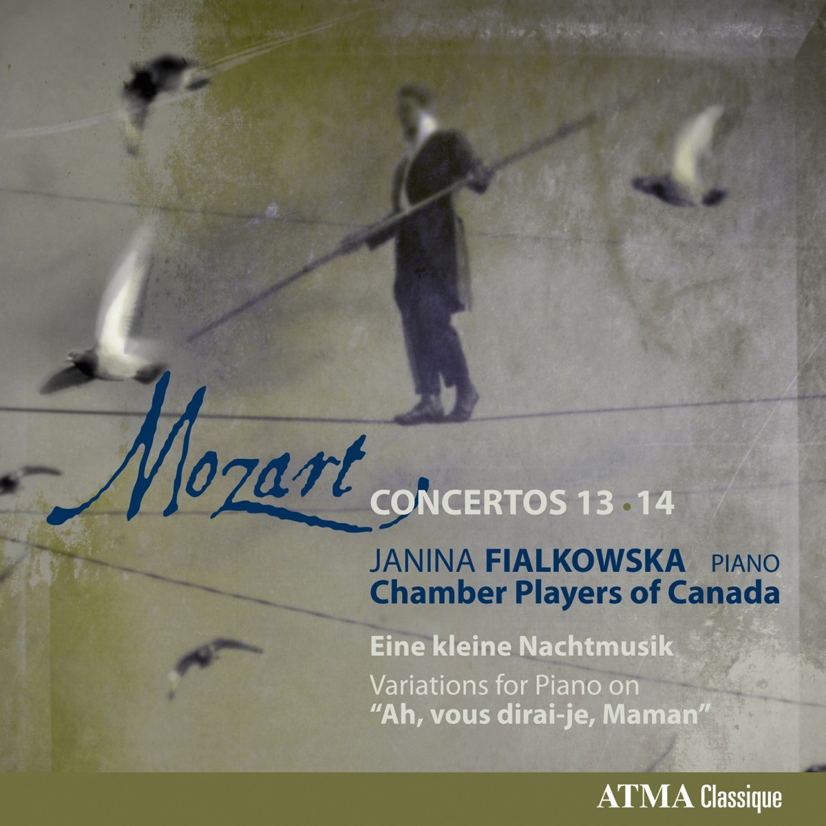 Mozart: Piano Concertos 13-14 by Janina Fialkowska & The Chamber Players of Canada / Les chambristes du Canada album cover