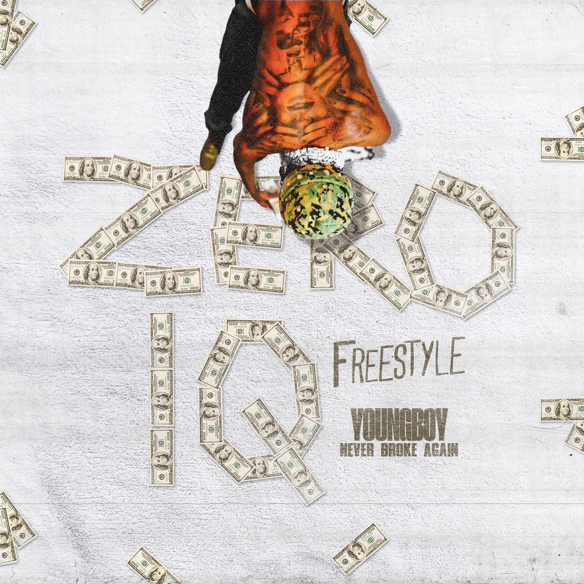 Zero IQ Freestyle - Single by Never Broke Again & YoungBoy Never Broke Again album cover artwork