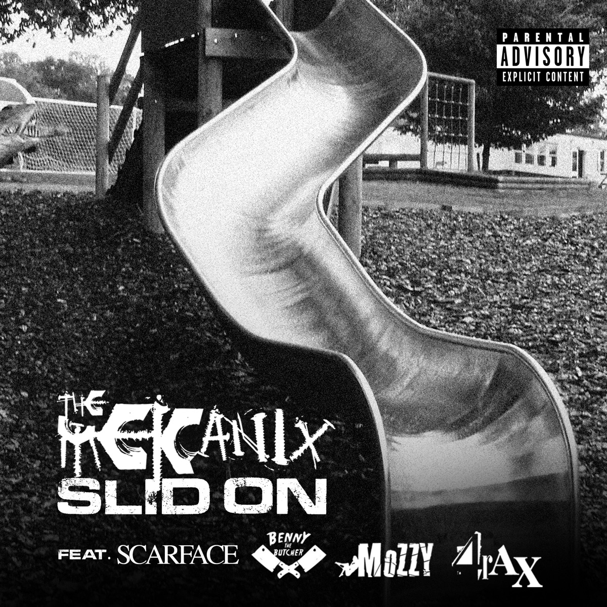 Slid On (feat. Scarface, Benny the Butcher, Mozzy & 4rAx) - Single by The Mekanix album cover artwork