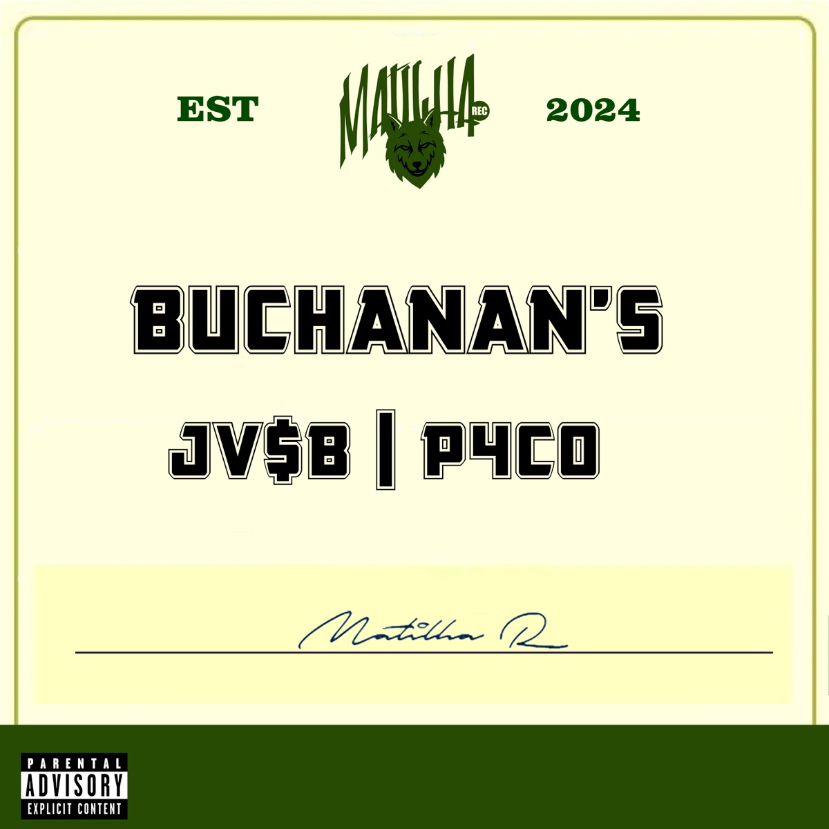 Buchanan's - Single by JV$B & P4CO album cover