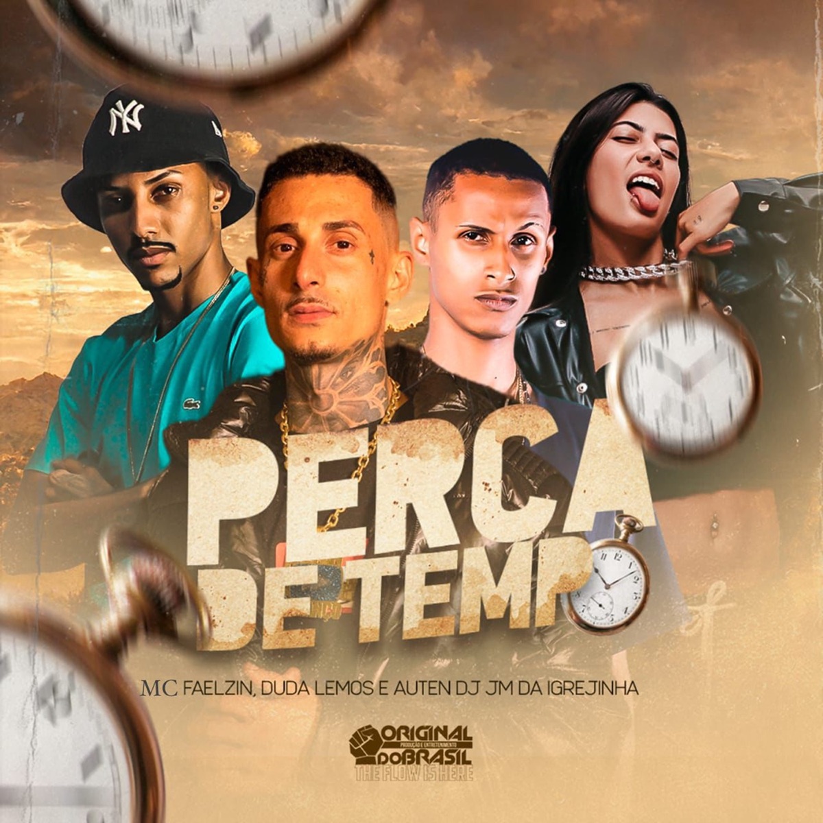 Perca de Tempo (feat. Auten) - Single by DJ JM DA IGREJINHA, Mc Faelzin & Duda Lemos album cover