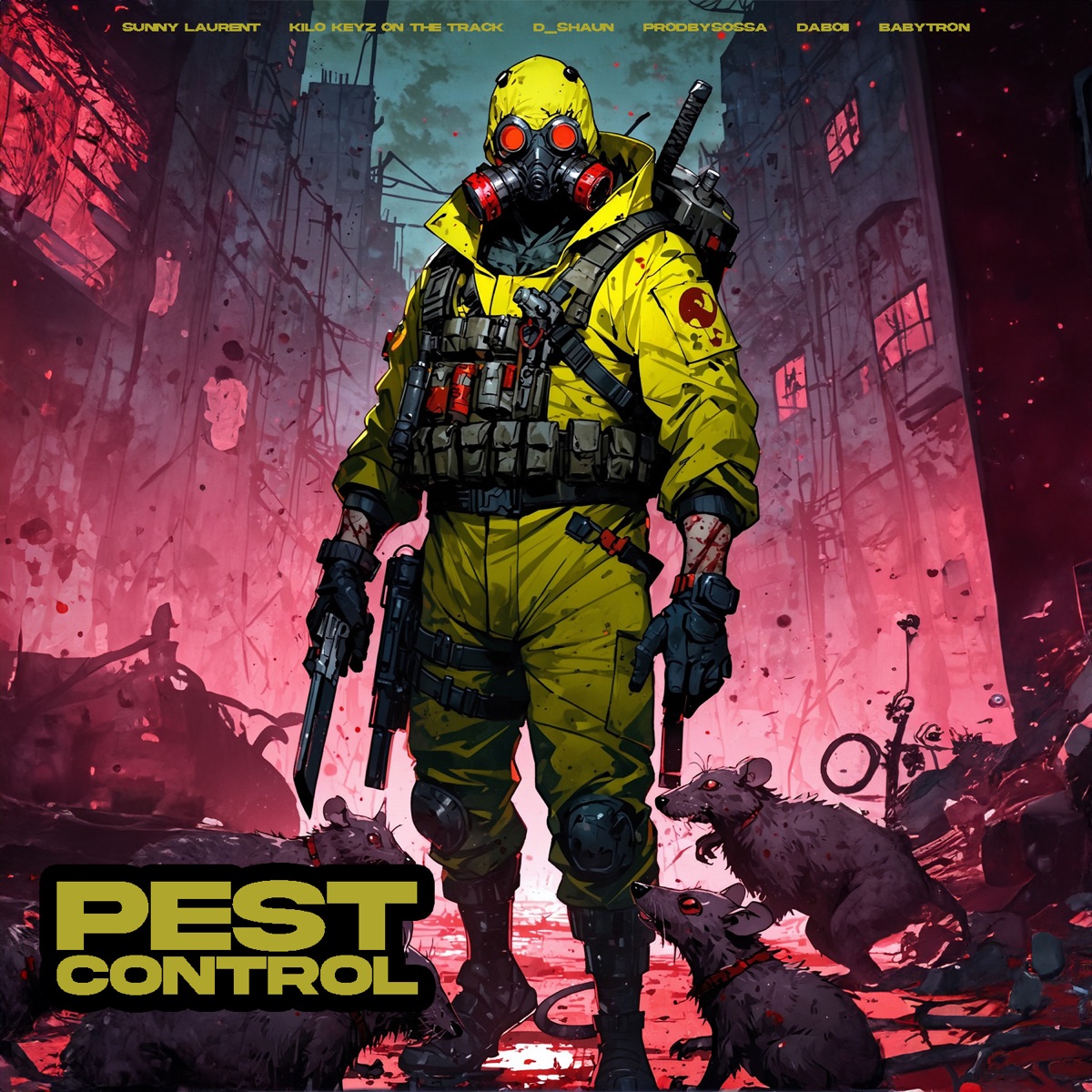 Pest Control (feat. Prodbysossa, DaBoii & BabyTron) - Single by Sunny Laurent, D_Shaun & Kilo Keyz On The Track album cover