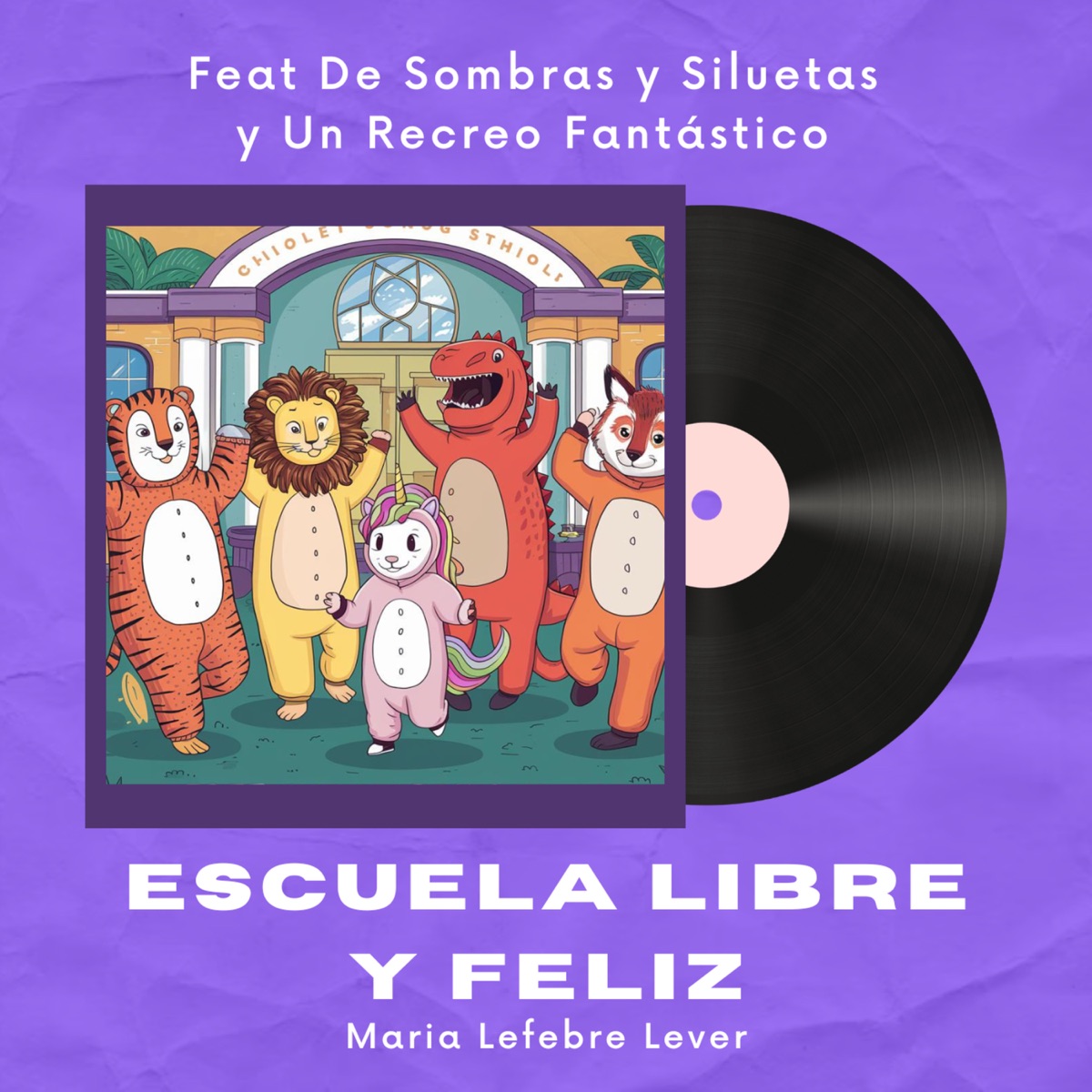 Escuelita libre y feliz (feat. De Sombras y Siluetas & Un Recreo Fantástico) - Single by María Lefebre Lever & Escuela Libre y Feliz album cover