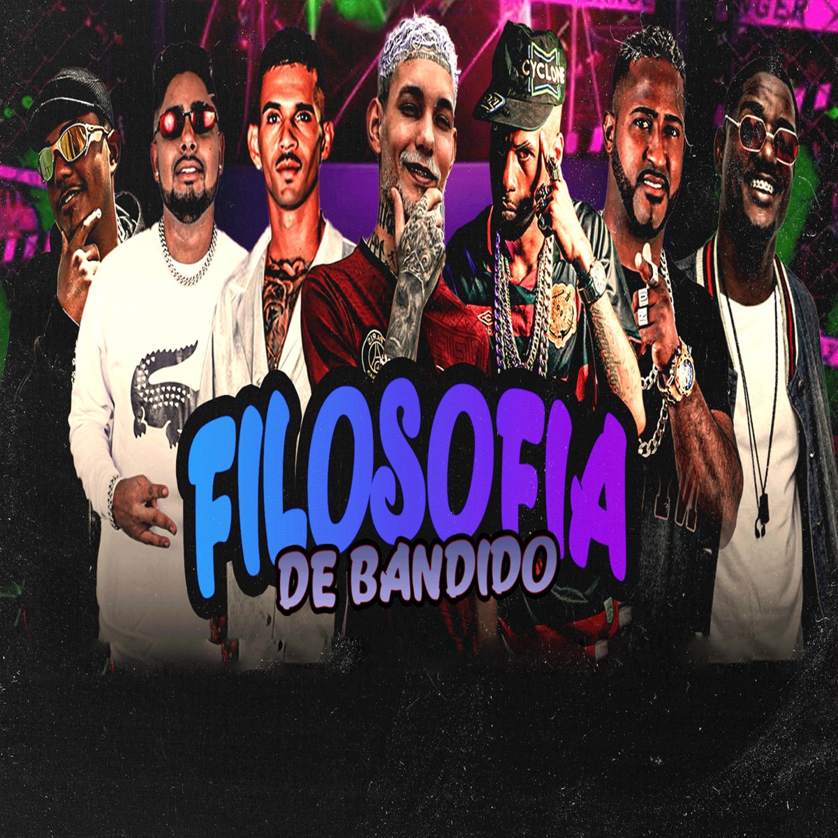 Filosofia de Bandido (feat. Messi Thug Dog, 5MIL, Mc Jonny & Mc Cauazim) - Single by cl no beat, lukinhas posturado & MC Du Red album cover