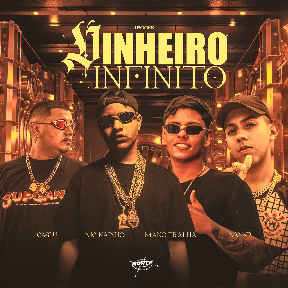 Dinheiro Infinito (feat. MC NP) - Single by Caslu, J. Books, Mano Tralha & MC Kainho album cover