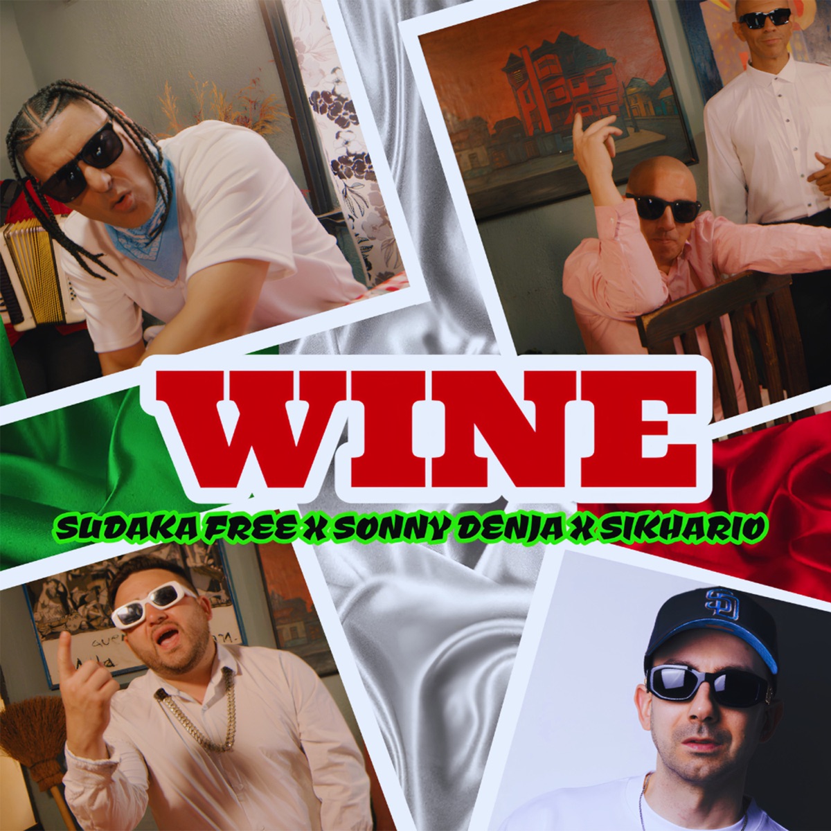 Wine - Single by Sudaka Free, Sonny Denja & Sikhario album cover