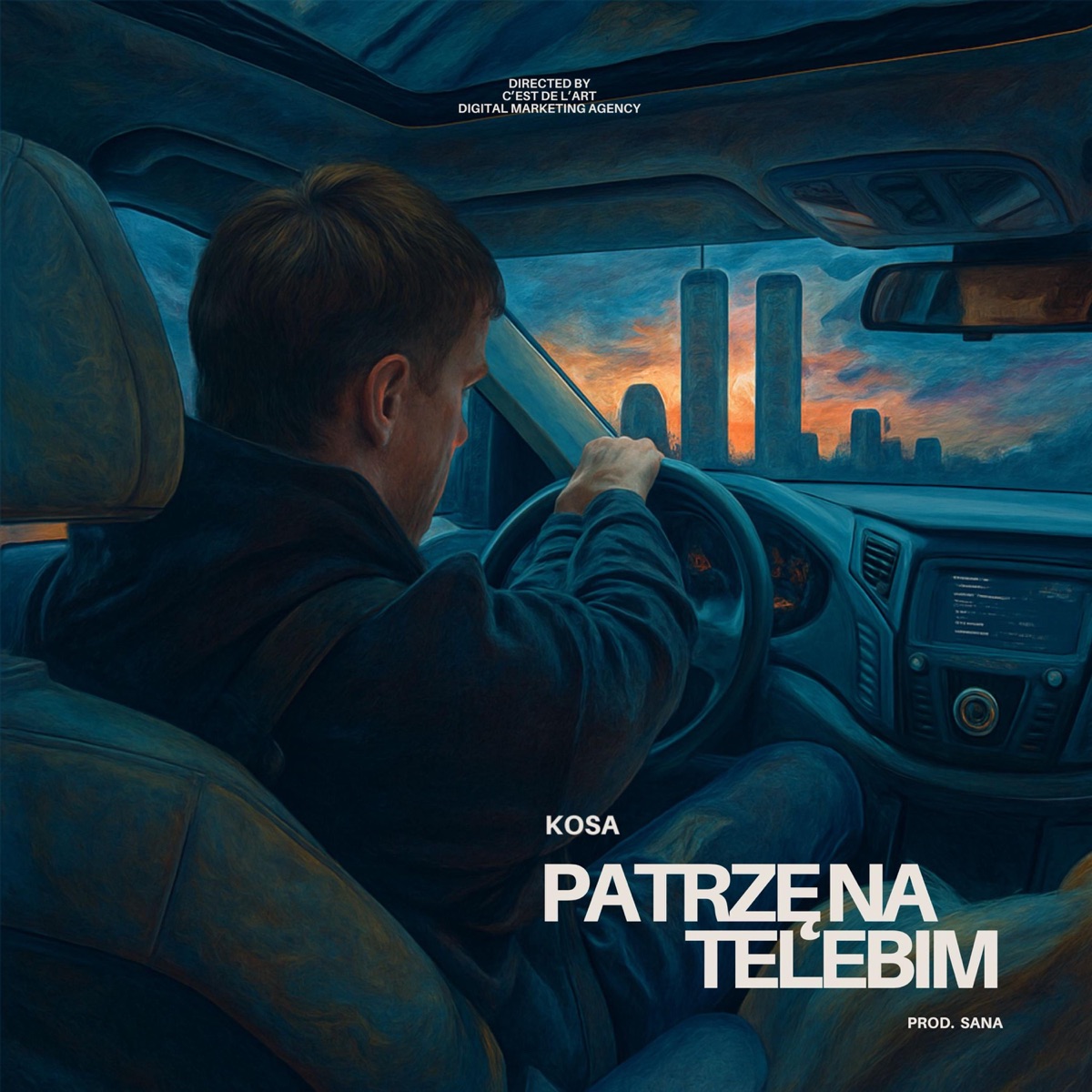 PATRZĘ NA TELEBIM - Single by KOSA GRDL album cover