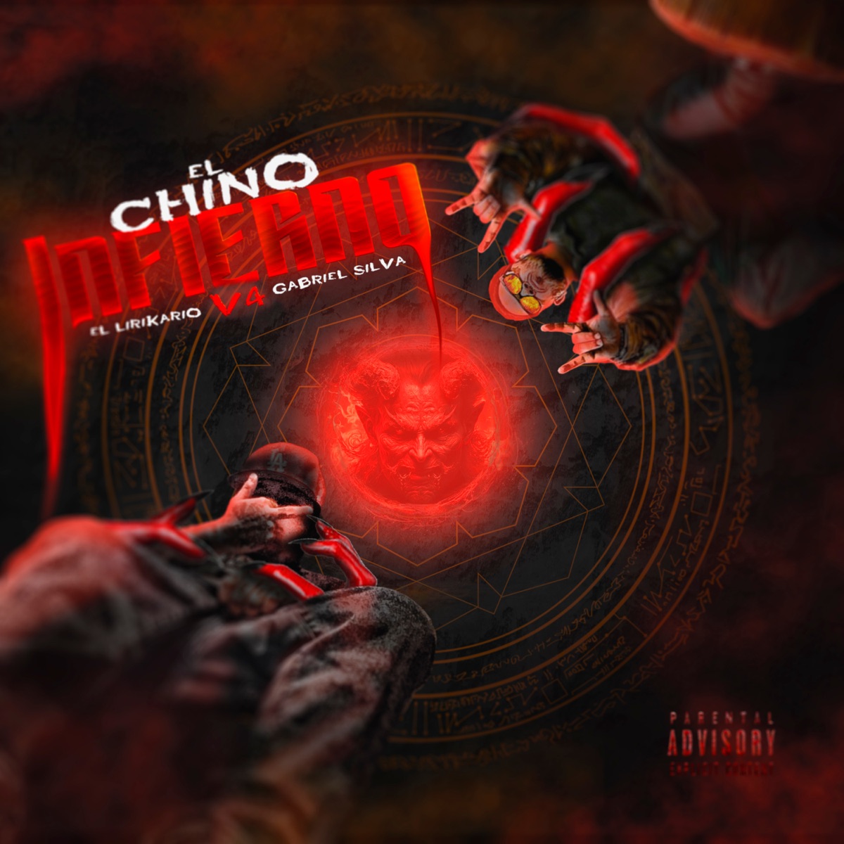 El Chino Infierno V4 - Single by Gabriel Silva & El Lirikario album cover