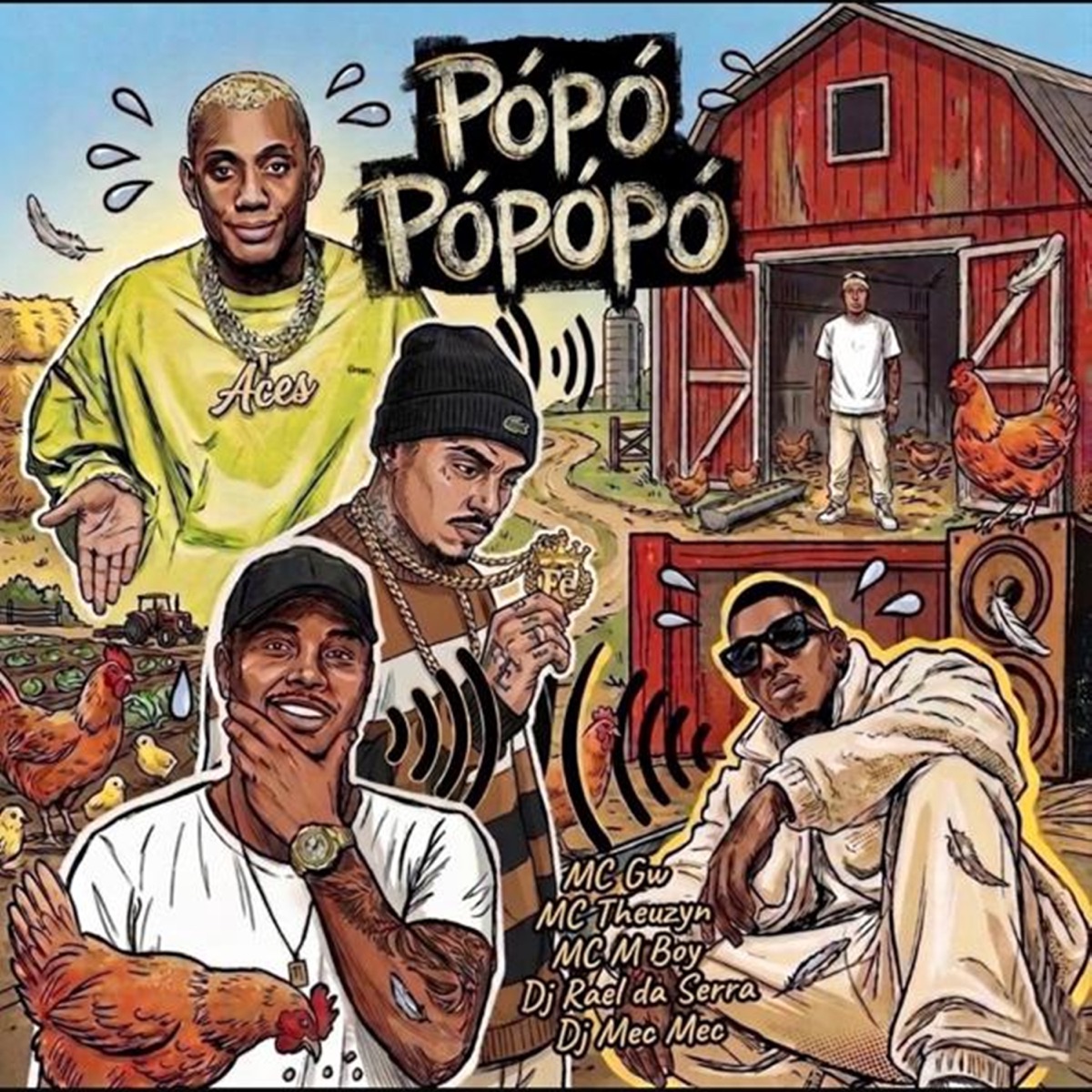 Pópópópópó - Single by MC Theuzyn, MC M boy, DJ RAEL DA SERRA & Dj Mec Mec album cover