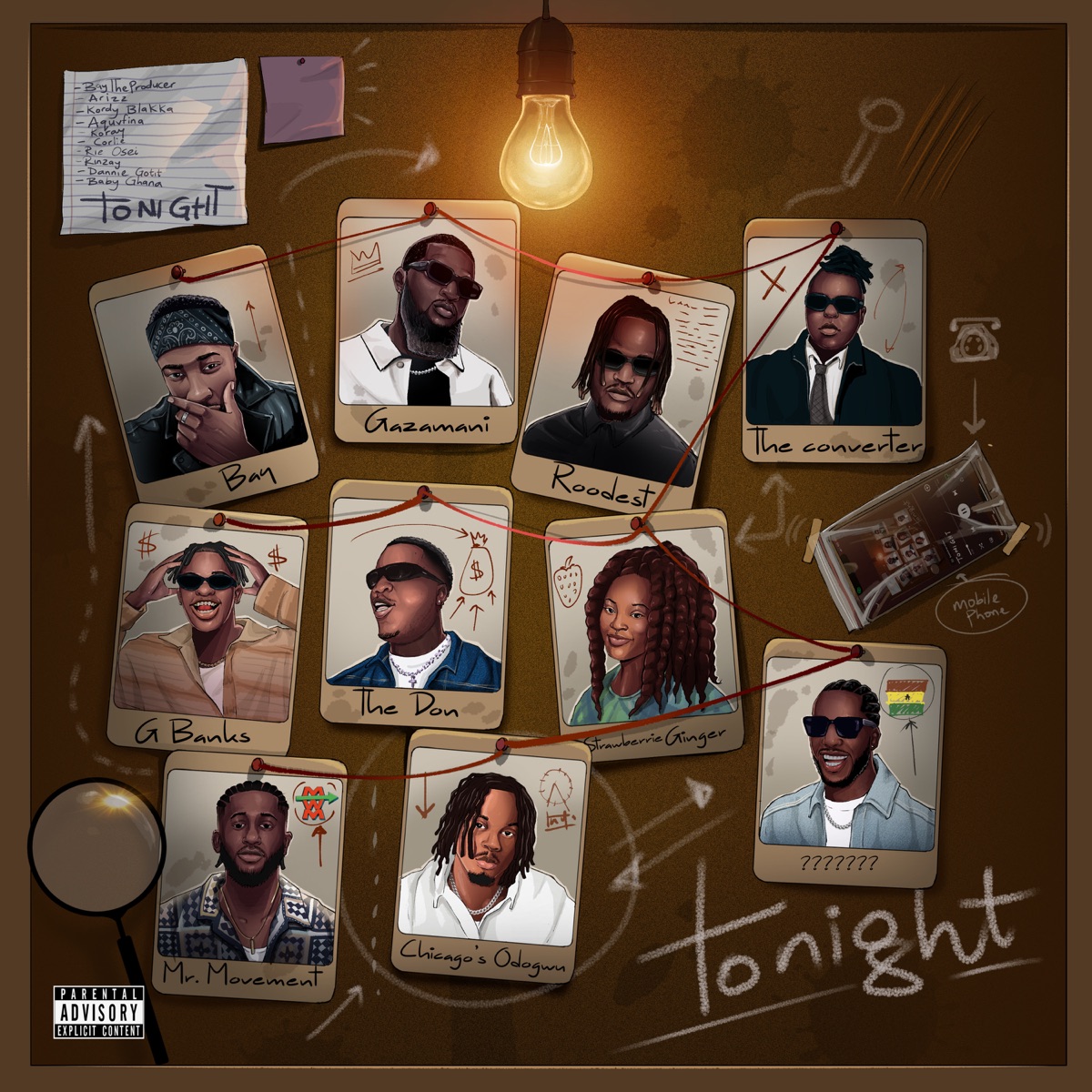 Tonight - Single by BowlBay, Azizz, Kordy Blakka, AQUVFINA, Koray, Corlie, Rie Osei, Rinzay, Dannie Gotit & Baby Ghana album cover