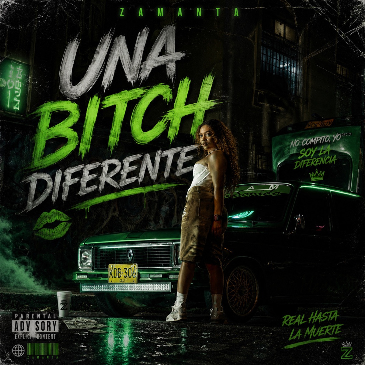 UNA BITCH DIFERENTE - Single by Zamanta album cover