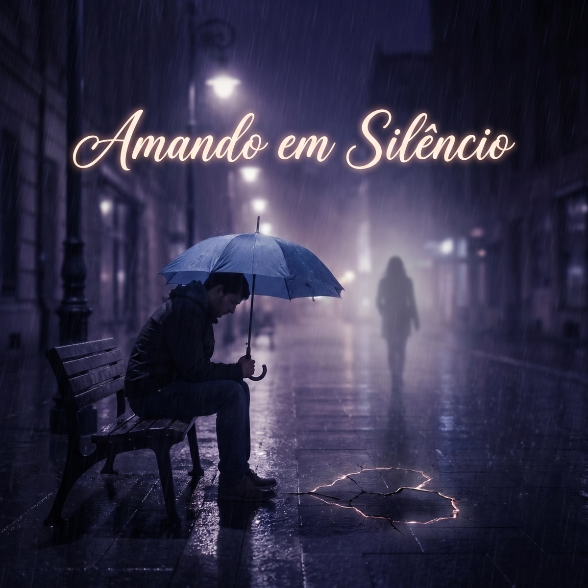 Amando em Silêncio - Single by Rubão album cover