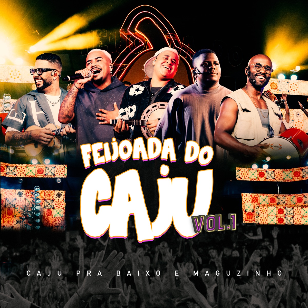 Feijoada do Caju, Vol. 1 (Ao Vivo) - EP by Caju Pra Baixo & Maguzinho album cover