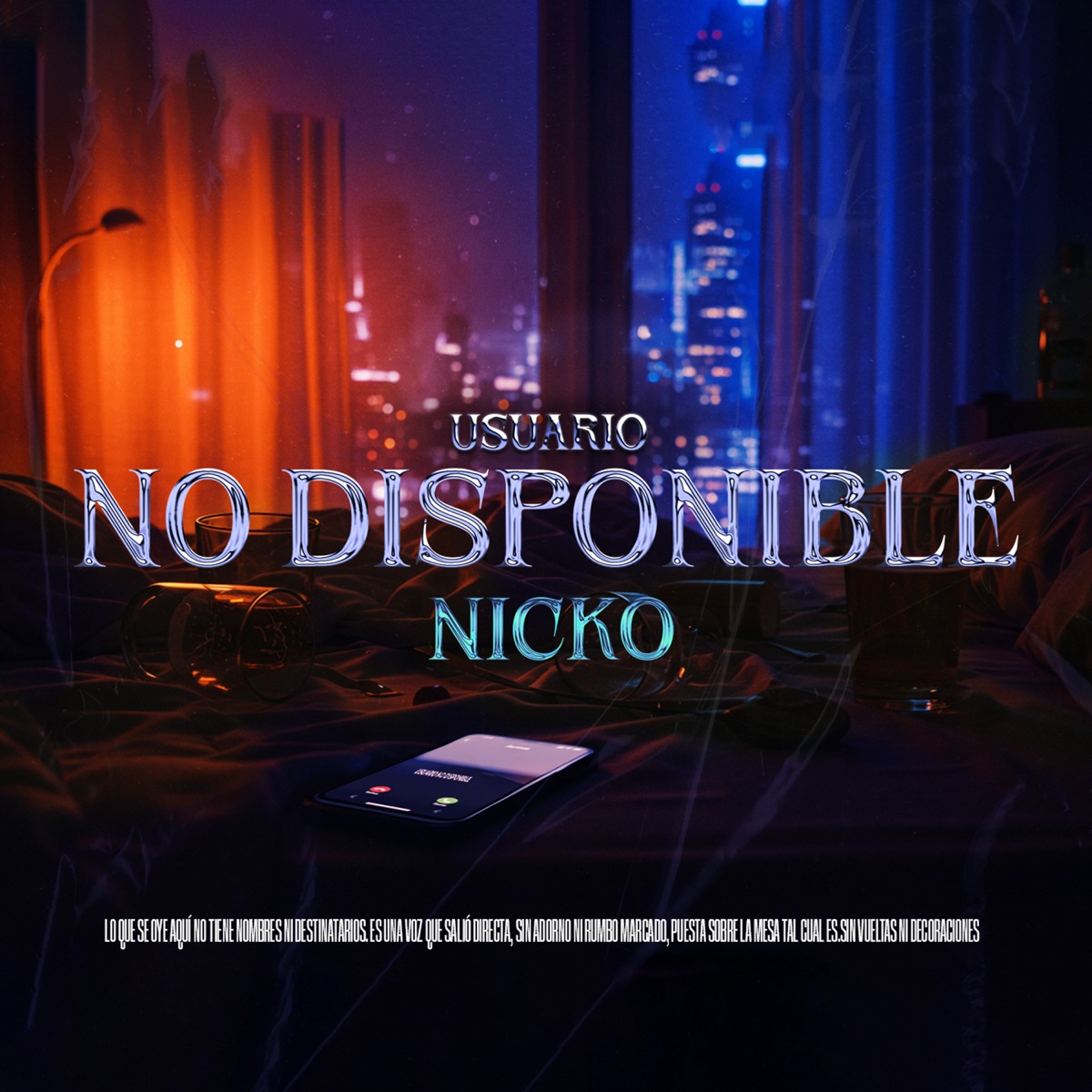 Usuario No Disponible - Single by Nicko Music album cover