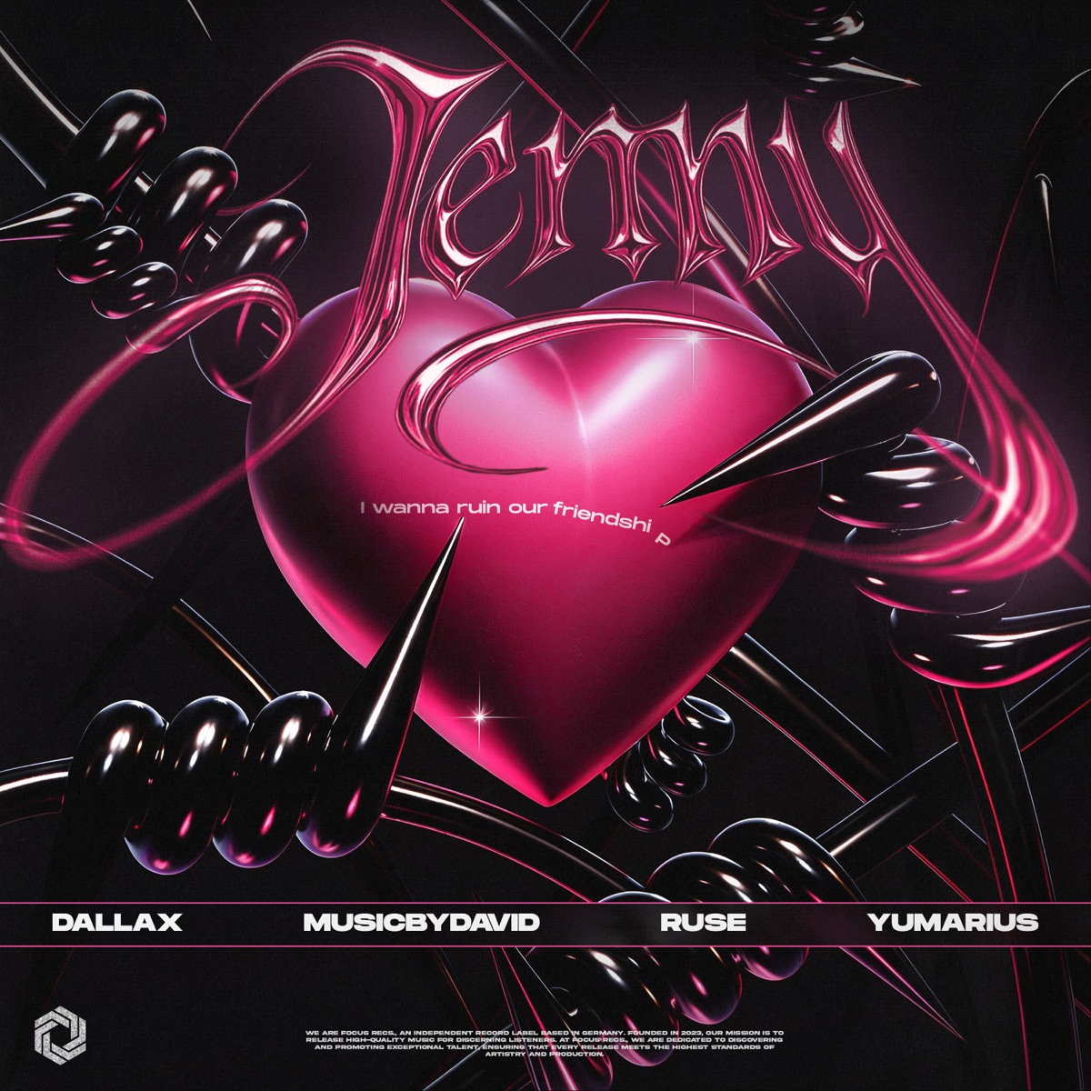 Jenny (I Wanna Ruin Our Friendship) - Single by Dallax, MusicByDavid, RUSE & Yumarius album cover