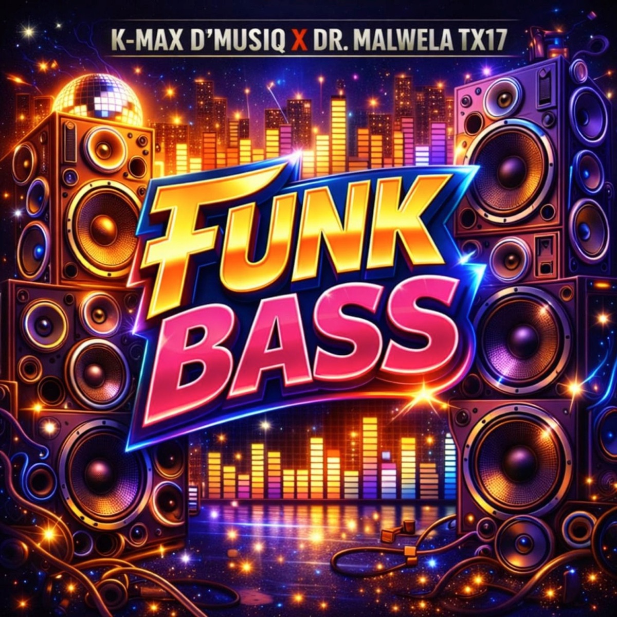 Funk Bass - Single by K-Max d'Musiq & Dr. Malwela Tx17 album cover