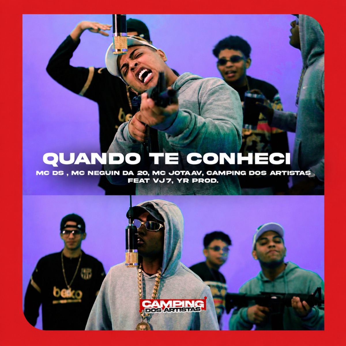 QUANDO TE CONHECI (feat. VJ7 & YR.prod) - Single by MC Neguin da 20, Mc Ds, Mc jotaaV & Camping dos Artistas album cover