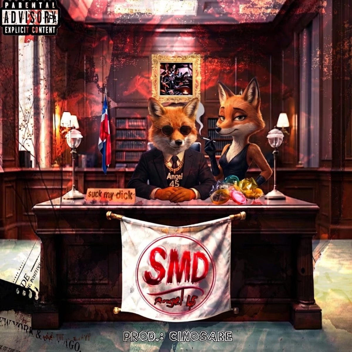 SMD (feat. Cinosabe) - Single by Angel 45 album cover