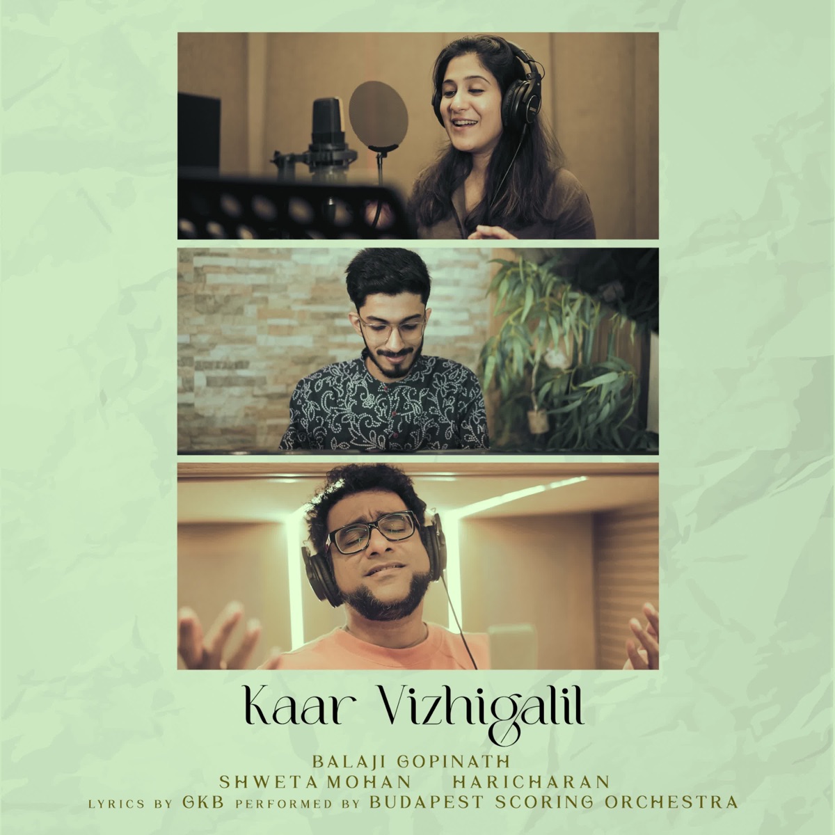 Kaar Vizhigalil - Single by Balaji Gopinath, Shweta Mohan & Haricharan album cover