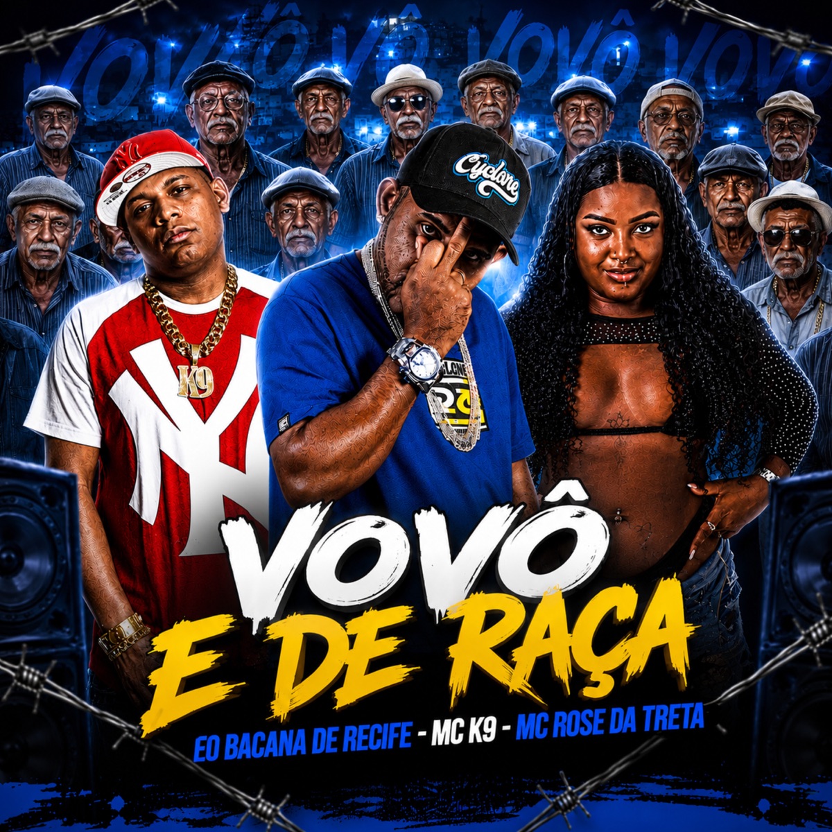 Vovo e de Raça - Single by EO BACANA DE RECIFE, Mc Rose da Treta & MC K9 album cover